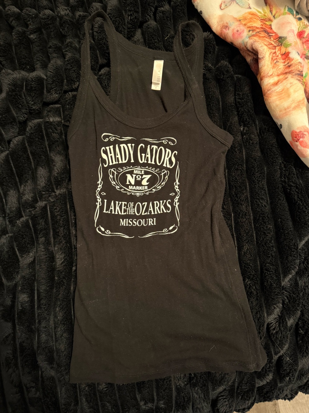 Shady Gators Lake of the Ozarks Missouri Black Graphic Tank